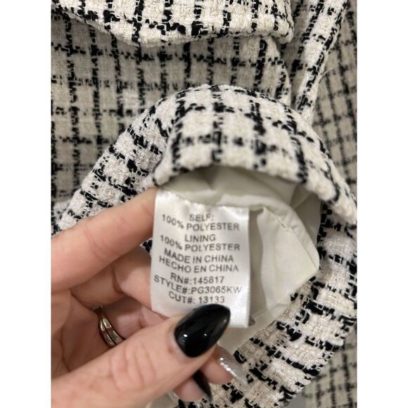 Windsor Chic Sophistication Tweed Cropped Jacket NWT Small (Sold Out Online) $52 - Picture 13 of 14